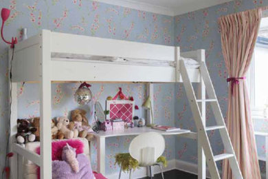 Inspiration for a mid-sized modern kids' room in Surrey.