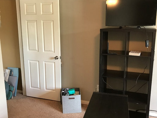 Desk Middle Of Room Where To Put Tv Where To Put Shelves Advise