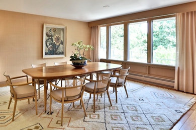 Dining room - mid-century modern dining room idea in Toronto