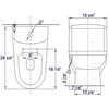 Dual Flush One Piece Eco-Friendly High Efficiency Low Flush Ceramic Toilet