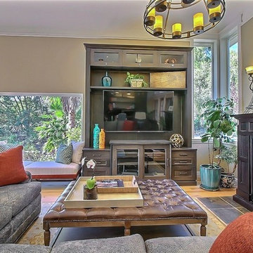 Home office and greatroom