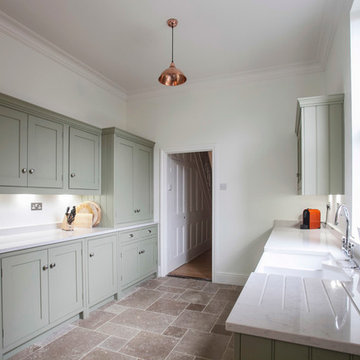 A Country Style Galley Kitchen By Burlanes