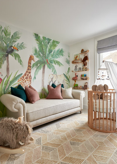 Transitional Nursery by Mike Garlick Photography