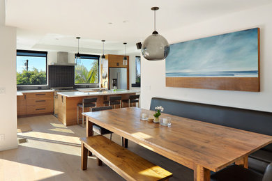 Inspiration for a contemporary dining room remodel in San Diego