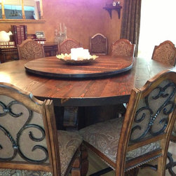 Lazy Susan Reclaimed Table - Dining Tables