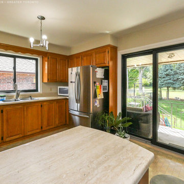 Nice Kitchen with New Window and Patio Door - Renewal by Andersen Greater Toront