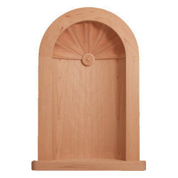 Inviting Home Inc. - Davie Wall Niche, Cherry Wood - Decorative Objects And Figurines