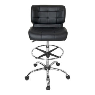 Office Star Economical Chair with Chrome Teardrop Footrest