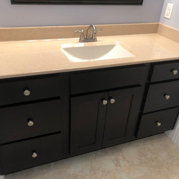 New Construction Milan, IL Koch Express Painted White Formica Amber Maple