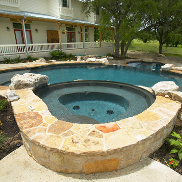 Spring Branch, Texas Multi Level Pool/Spa