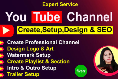 YouTube Channel Create, Organic Promotion to Monetization