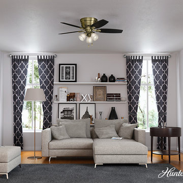 Hunter 46" Hatherton Flush Mount Ceiling Fan