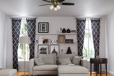 Living room - contemporary living room idea