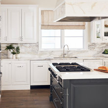 Kitchen with white cabinet