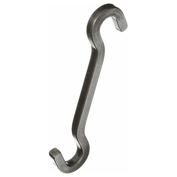 15" Extension Hook, Hammered Steel