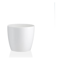 Fiori Madeira Plastic Pot - White - Outdoor Plant Pots & Planters