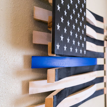Thin Blue Line American Flag