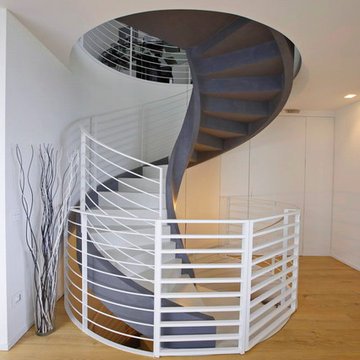 Scala elicoidale in cemento armato