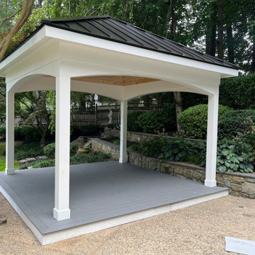 Pool Side Cabana - 15 ft x 15 ft with Metal Standing Seam Roof in Potomac MD