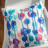 CMYKaren Abstract Watercolor Throw Pillow