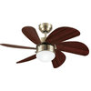 Westinghouse 7224000 Turbo Swirl 30" 6 Blade LED Indoor Ceiling - Antique Brass