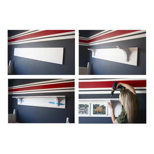 Transitional home design photo in Detroit