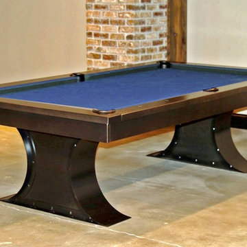 Xane Industrial Pool Table by Plank and Hide