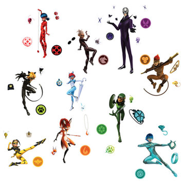 Miraculous: Tales Of Ladybug And Cat Noir Peel & Stick Wall Decals