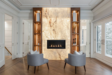 Inspiration for a modern bedroom remodel in Toronto