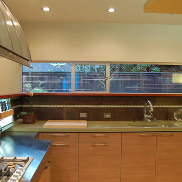 Concrete house, Menlo Park kitchen