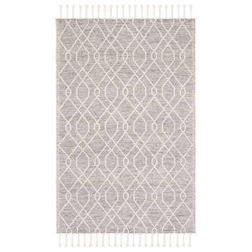 Safavieh Couture Natura Collection NAT323 Rug, Ivory/Black, 3'x5'