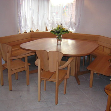 Massivholz Einbaubank