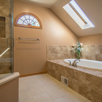 Low Step Shower Remodel With Full Size Glass & Tub
