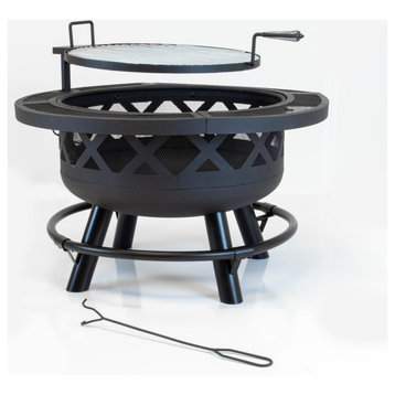 Outdoor Leisure Products Model 5511 32" Roundup Fire Pit With adjustable 20"
