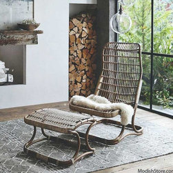 Roost Anders High Back Chair And/Or Ottoman - Armchairs And Accent Chairs