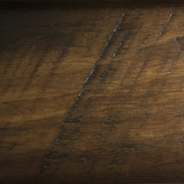 Rustic Barn Wood Style Timber Peg 6-Drawer, Woodland Smoke, Dresser and Mirror