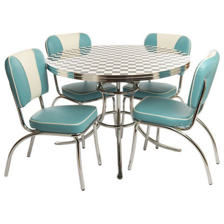 Chubbie Checker 1950's Round Retro Dinette Set