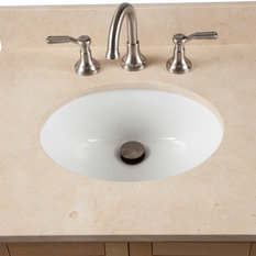 25" Marble Vanity Sink Top, Top: Galala Beige Marble