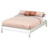 South Shore Step One Full Platform Bed in Pure White
