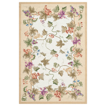 Safavieh Chelsea Collection HK116 Rug, Ivory, 5'3"x8'3"