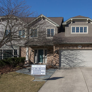 Shakin' things up in Naperville with shake style fiber cement siding replacement
