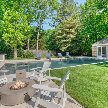 East Hampton House- Pool, Pool house, spa, , stone barbeque,