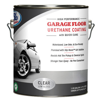 Garage Floor Urethane Coating, Clear Low Gloss, Ready to Use - 1 Gallon