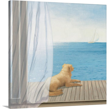 Blue Breeze II Wrapped Canvas Art Print, 16"x16"x1.5"