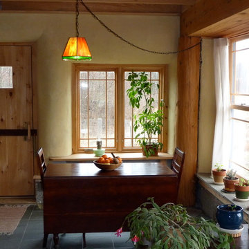 Rustic Post and Beam Straw Bale House