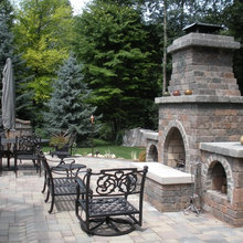 Fireplace outside