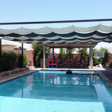 Slide wire canopy