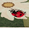 Frontporch Ladybugs Indoor/Outdoor Rug Green 2'x3'