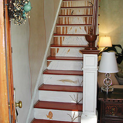 Casart Coverings - Removable and Reusable Woodland Stream Stair Mural - Wallpaper