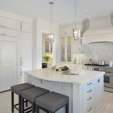 Captivating Transitional White Kitchen